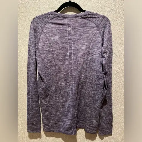 Lululemon  Long Sleeve Swiftly Tech Heathered Purple Size 12 - Image 3