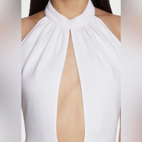 NWOT O’Dolly Dearest Jade White Cutout Halter Mini Dress M Party Club After Prom Size M