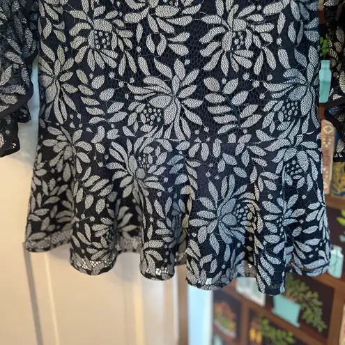 Keepsake the Label Engage Long Sleeve Lace Dress Size Medium Blue