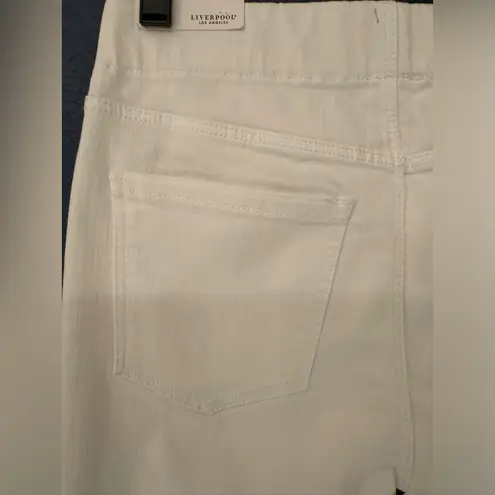 Liverpool Los Angeles Chloe Pull-On Crop Rolled Cuff Women’s Bright White 2/26