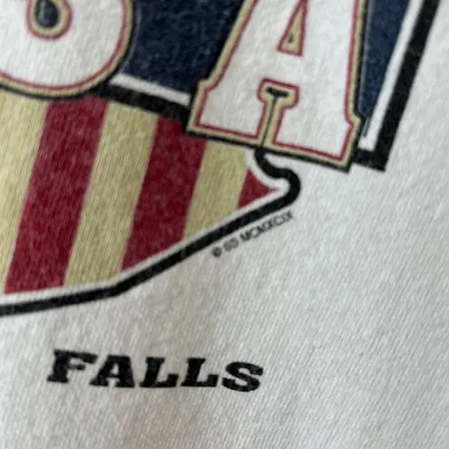 Vintage 90s USA Niagara Falls T Shirt White Large L Single Stitch Graphic Tee