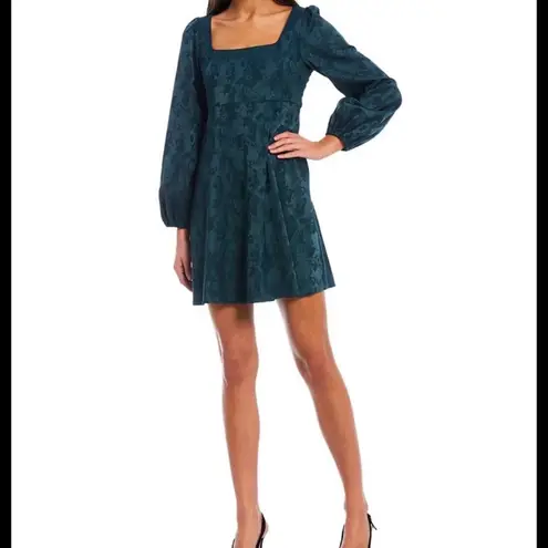 Sachin + Babi NWT Marble Textured Jacquard Square Neck Long Puff Sleeve $215MSRP - Image 3