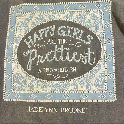 Jadelynn Brooke Blue Long Sleeve Tee with White Accents