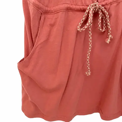 new Trovata ♕ Braided Strap Drawstring Waist Cami Top ♕ Dusty Pink Large
