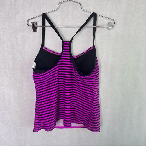 Nike  tankini, purple black, swim, tank top size medium