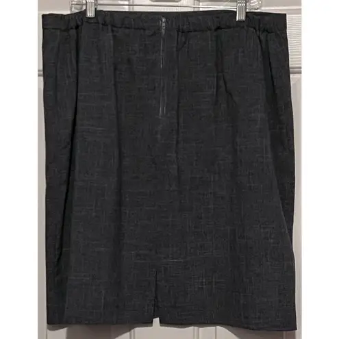 Spago Before Anything Else Women's Gray White Jacket & Skirt Set Size 20W