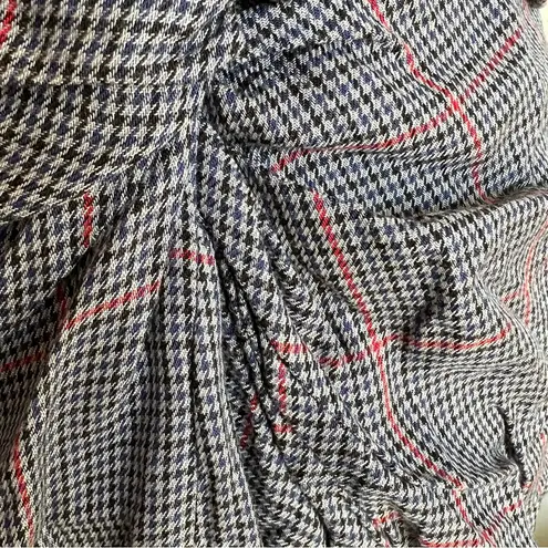 Rag and Bone  Grey Plaid Quiet Luxury Midi Skirt