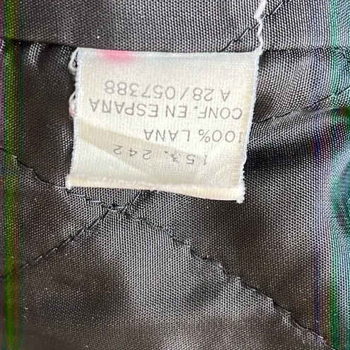 GUY LAROCHE Paris Vintage Double Breasted Long Plaid Wool Coat Size 40/M Classic Red Size M