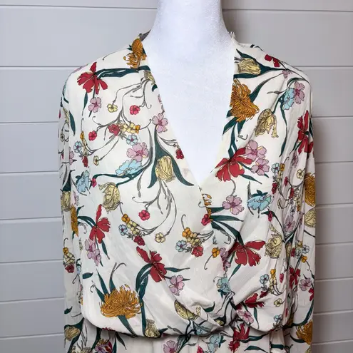 Dress Forum Floral V-Neck Dress / Romper, Size M