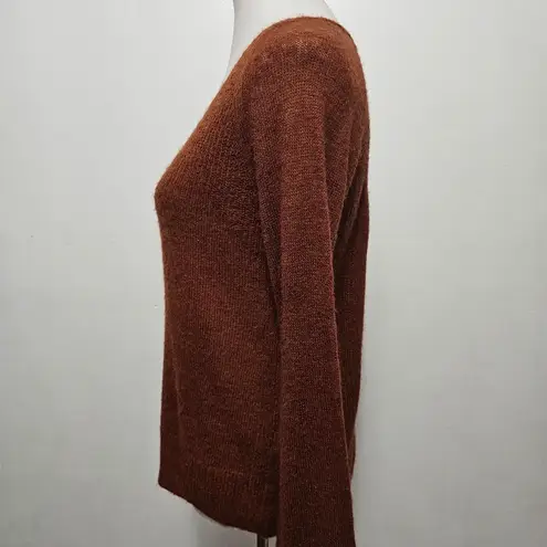 Lucky Brand  Rayne Garnet Vneck Wool Blend Pullover Sweater Size Medium