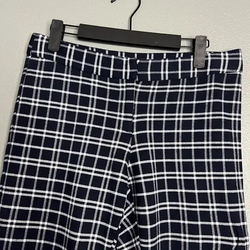 Amanda & Chelsea  Black & White Windowpane Grid Crop Ankle Pants Size 4