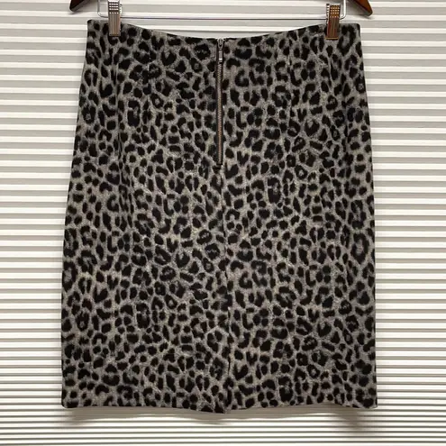 CAbi  Jungle Animal Print Ponte Pencil Skirt #3402 Size 6