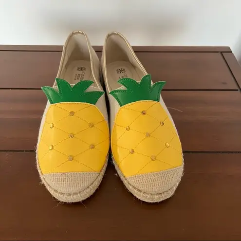 Cushion by Walk by Avon Pineapple Espadrilles Women’s Size 7 #102 Tan