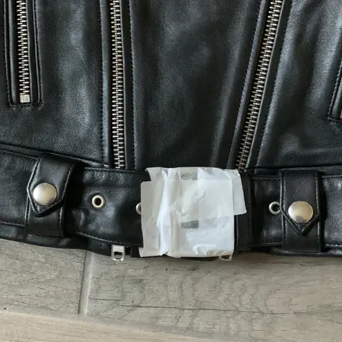 ANINE BING Cassidy black leather jacket