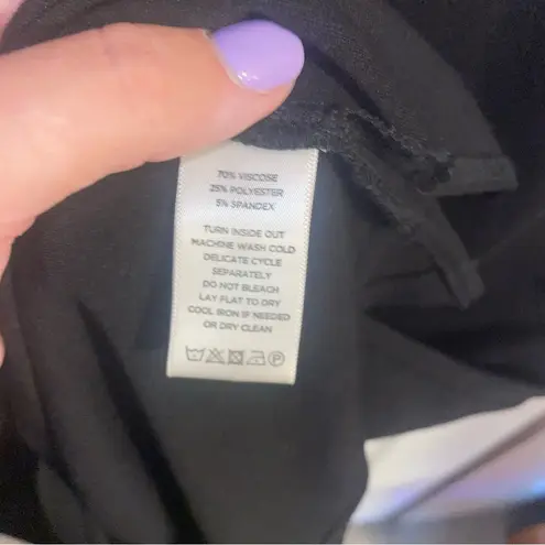 Lilla P Double V Neck Black Dress Size XS