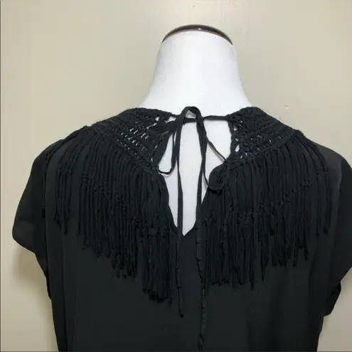 Ulla Johnson Uma Fringe Macrame Top