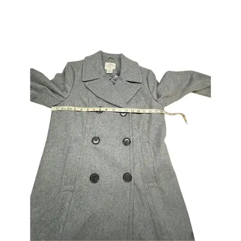 st. john's bay St. John’s Bay * Gray * Wool Blend * Double breasted ￼* Pea Coat * Sz PM NWOT