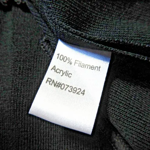 Ming Wang NWT Sleeveless Sheath in Black Godet Hem Knit Dress M