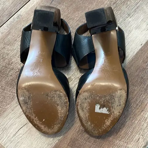 Marni Womens Block High Heel Slingback Platform Sandals Black Size 37.5/7