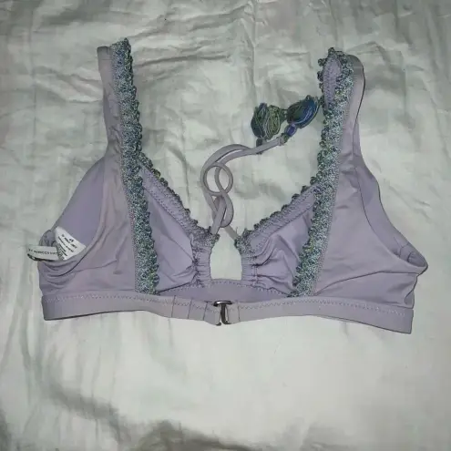 Becca  by Rebecca Virtue Womens Mardi Gras Classic Bikini Top Size Small