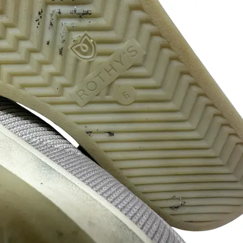 Rothy's  Sneakers Lace Up‎ Knit Lowtop Flat Shoes Biscuit Tan Beige US 6