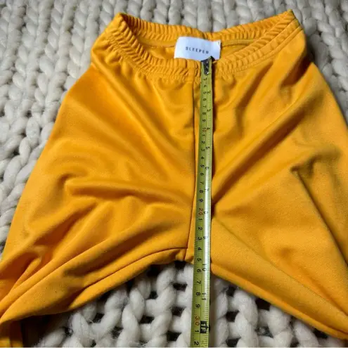 SLEEPER Orange Party Feather Trim Pajama Bottoms S