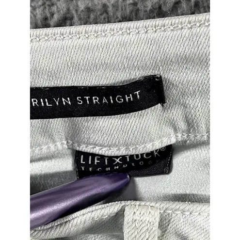 NYDJ Jeans Women 6 Marilyn Straight Mid Rise Lift Tuck Classic Modern Mint Green