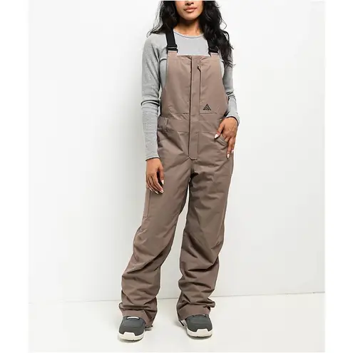 Aperture Women's Ranger Deep Taupe 10K Snowboard Jacket & Stella Bib Pant Large
