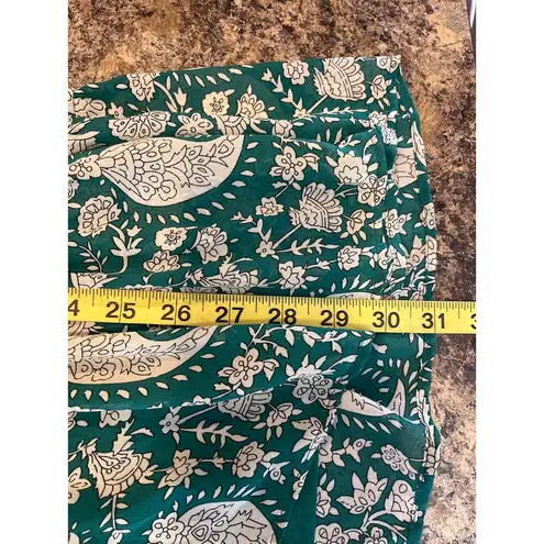 MELLODAY NEW Green White Paisley Mini Dress XS - Small