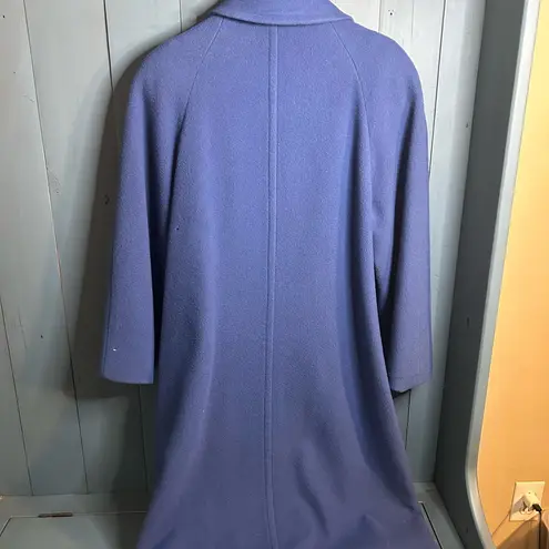 Vintage Mackintosh Women's Elegant Periwinkle Blue Wool Winter Coat | 14P