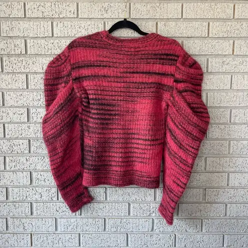 NWT Naadam Space Dyed Alpaca Merino Wool Sweater Pullover Puff Sleeves Size XS