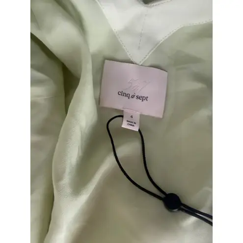 New! Cinq A Sept Claire Midi Dress in Meadow Size 4 $595 Green