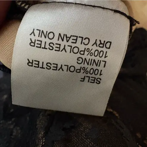 Tadashi Shoji Black Lace Dress Size 16 Formal Cocktail