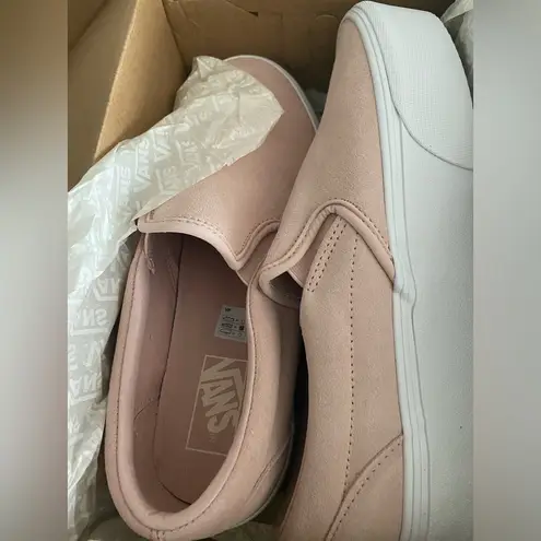 Vans New Women  Classic Slip On Rose Light Pink Platform Shoes Size 10.5