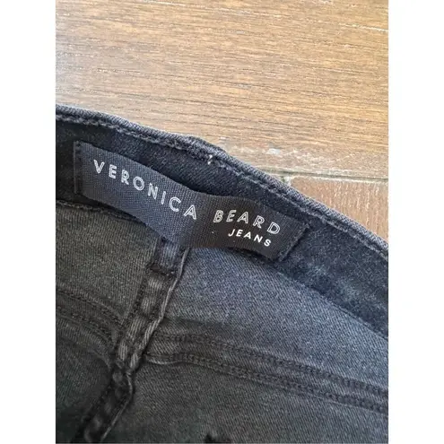 Veronica Beard Debbie Ankle-Crop Skinny Jean in Raven Black Size 27