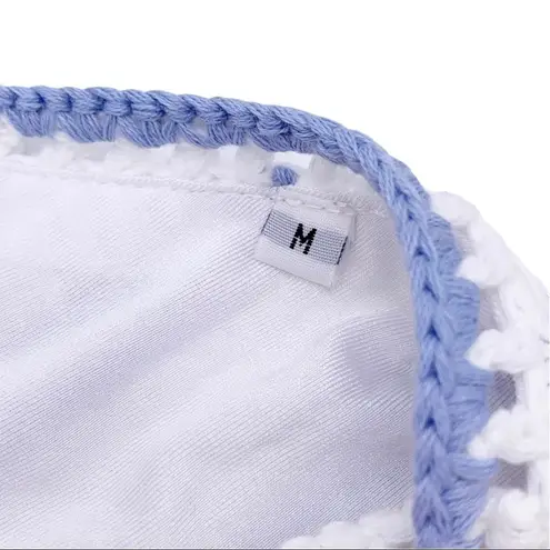 Suboo Crotched Knit Halter Bikini Set Size S/M NWT Blue