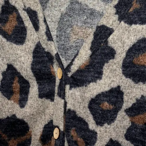 Gaze Black and Brown Cardigan Sweater with Relaxed Fit