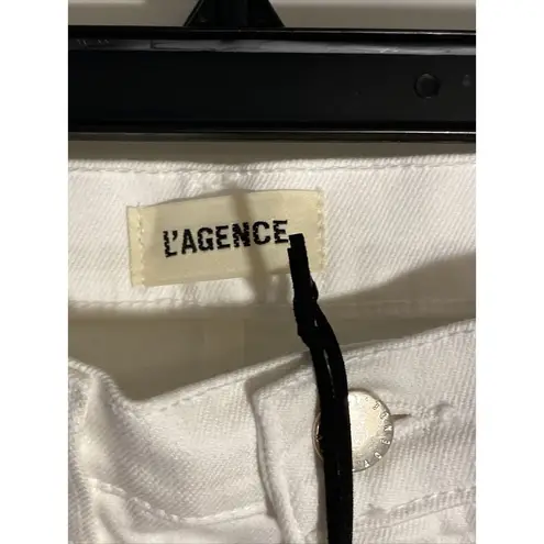 L'Agence  Women's Audrey‎ Mid Rise Shorts Size 25 New With Tags Vintage White