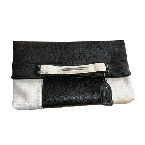 Clarks’s Leather Black and White Clutch Bag NWOT