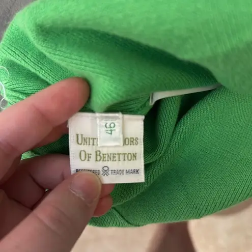 United Colors Of Benetton Vintage Lime Green Pencil Skirt