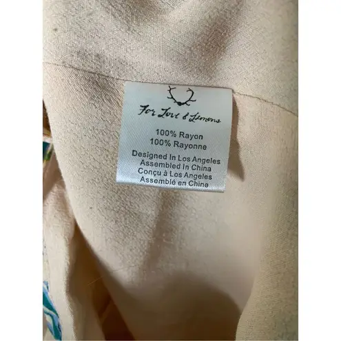 For Love & Lemons  Printed v neck jumper women’s size medium - Image 5