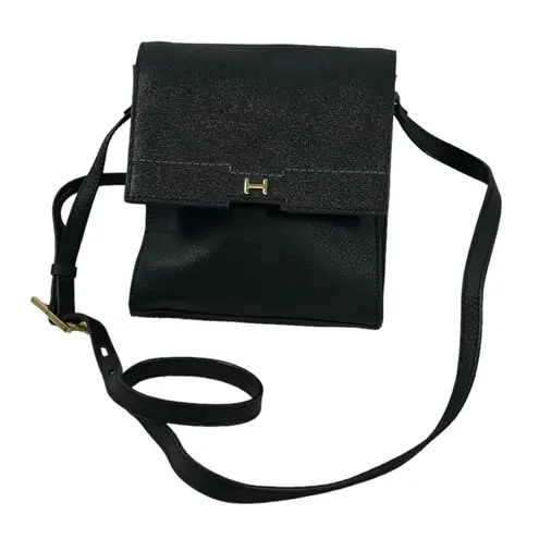 H by Halston Halston Black Leather Crossbody Bag Chic & Functional