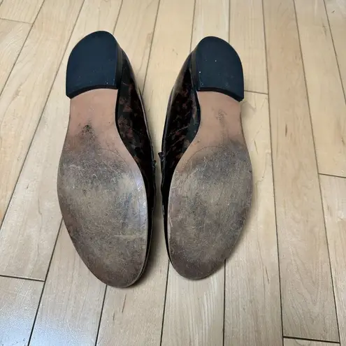 Banana Republic Patent Tortoise Shell Loafers Flats Shoes Size 9