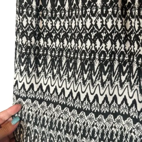 Denimlicious Black & White Print Boho Wide Leg Lounge Pants Women Sz S