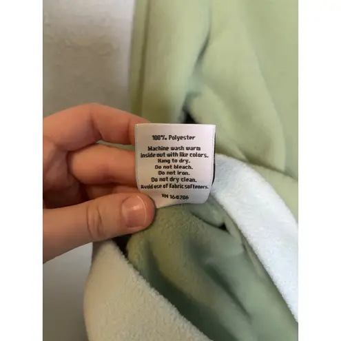 Dudley Stephens Park Slope Sage & Aqua Colorblock Pullover Size Small Fleece Green