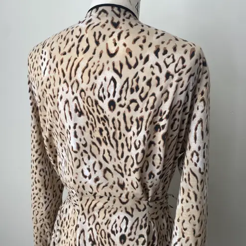 Jones New York Lightweight Long Robe Animal Print