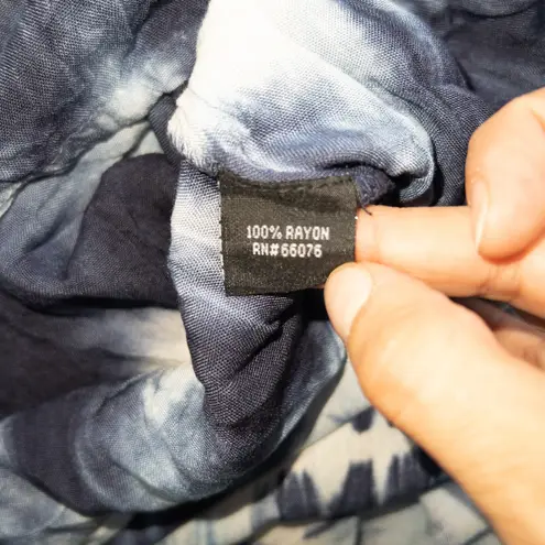 Raviya NWT Navy Tie Dye Strapless Maxi Swimsuit Cover Up Size Small