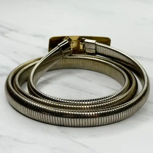 The Bar Vintage Buckle Coil Stretch Cinch Belt Size Small S Medium M