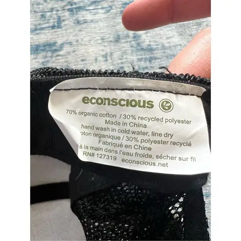 Econscious Hibiscus Gray BLack Pink Peach Baseball Adjustable Hat