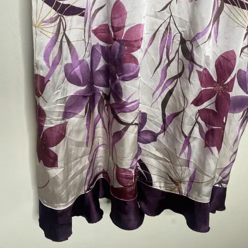 Gilligan & O’Malley Purple Satin Mini Nightgown Dress Size Large